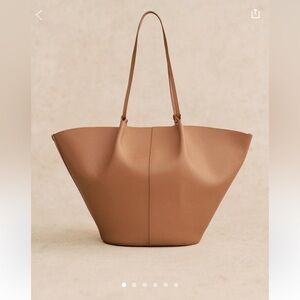 Sezane Camel Tote Bag